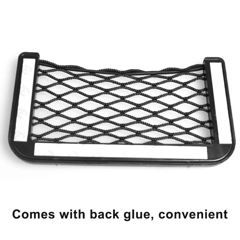 Universal Car Storage Net String Pouch Bag GPS Phone Holder Pocket Organizer
