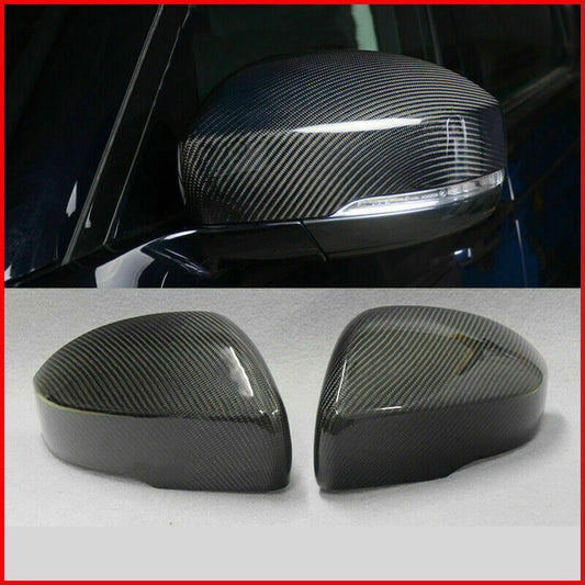 Carbon Fiber Look RearView Side Mirror Cover Trim for Range Rover L405 2013-2017