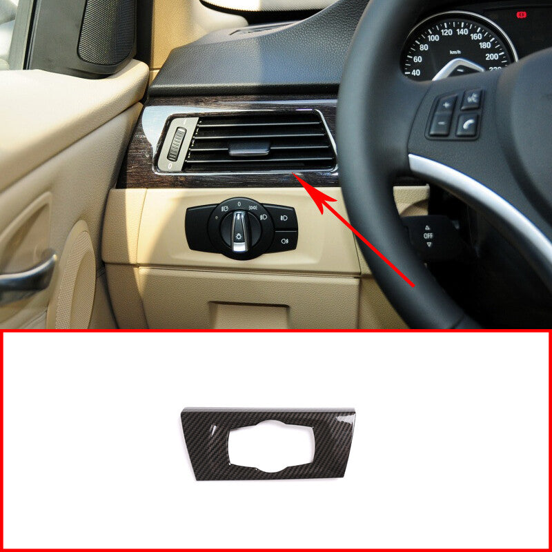 Matte genuine carbon fiber sport mode button cover trim for Corvette C8 2020-2023