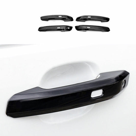 for Audi Q5 2018-24 Gloss Black Exterior Side Door Handle Molding Cover Trim 4P