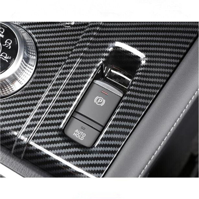 Carbon Fiber Gear Shift Box Panel Cover Trim for Mitsubishi Outlander 2022 2023