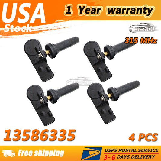 13586335 4pcs For GM TPMS Tire Pressure Monitoring Sensor for Chevy for GMC for Buick 315MHz