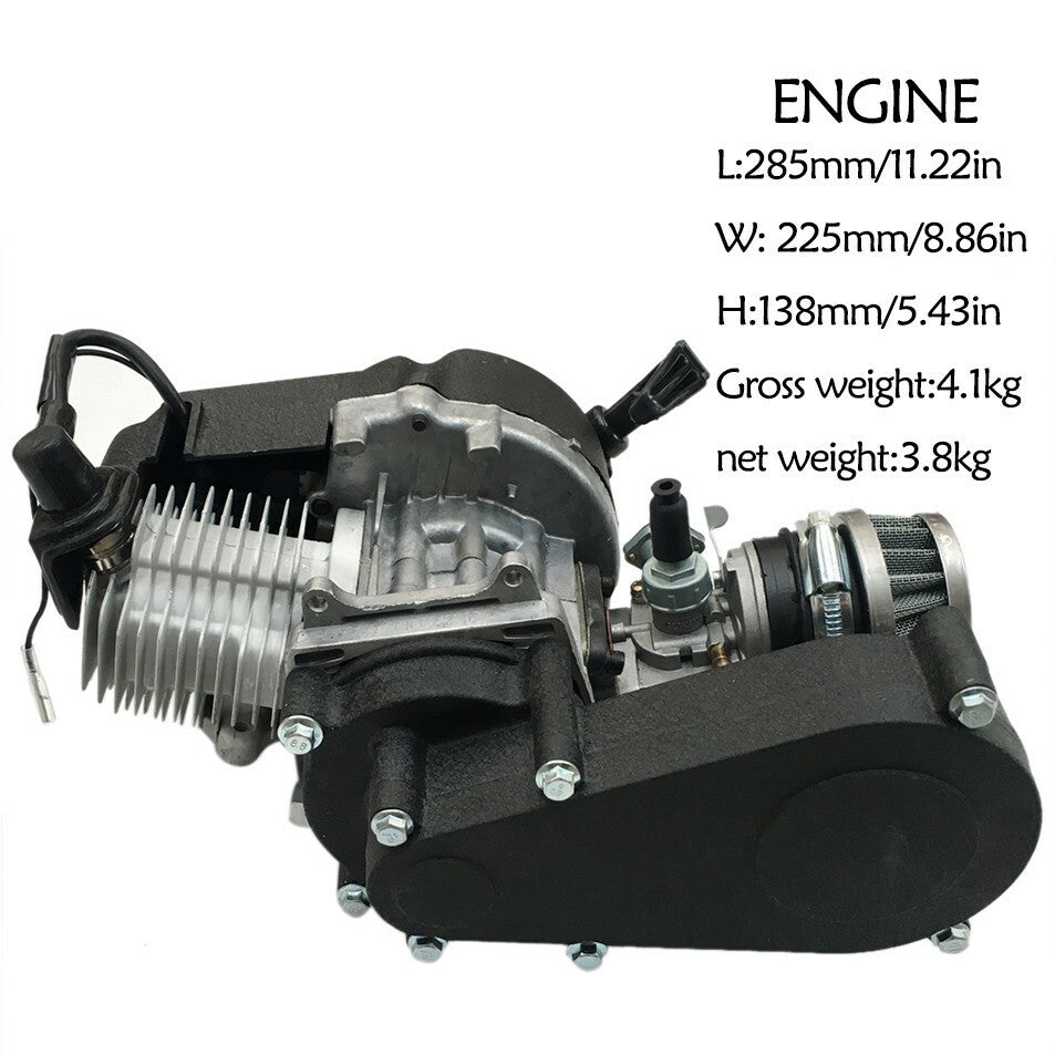 2 Stroke 50cc 49cc Engine Motor Kit Go kart Dirt Pocket Bike Scooter ATV Quad