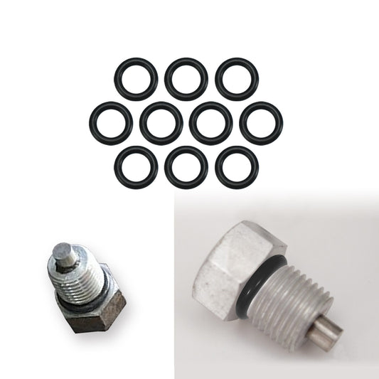 10pcs Black Rubber Oil Drain Plug O-ring Gasket Fit for Harley Twin Cam  11105