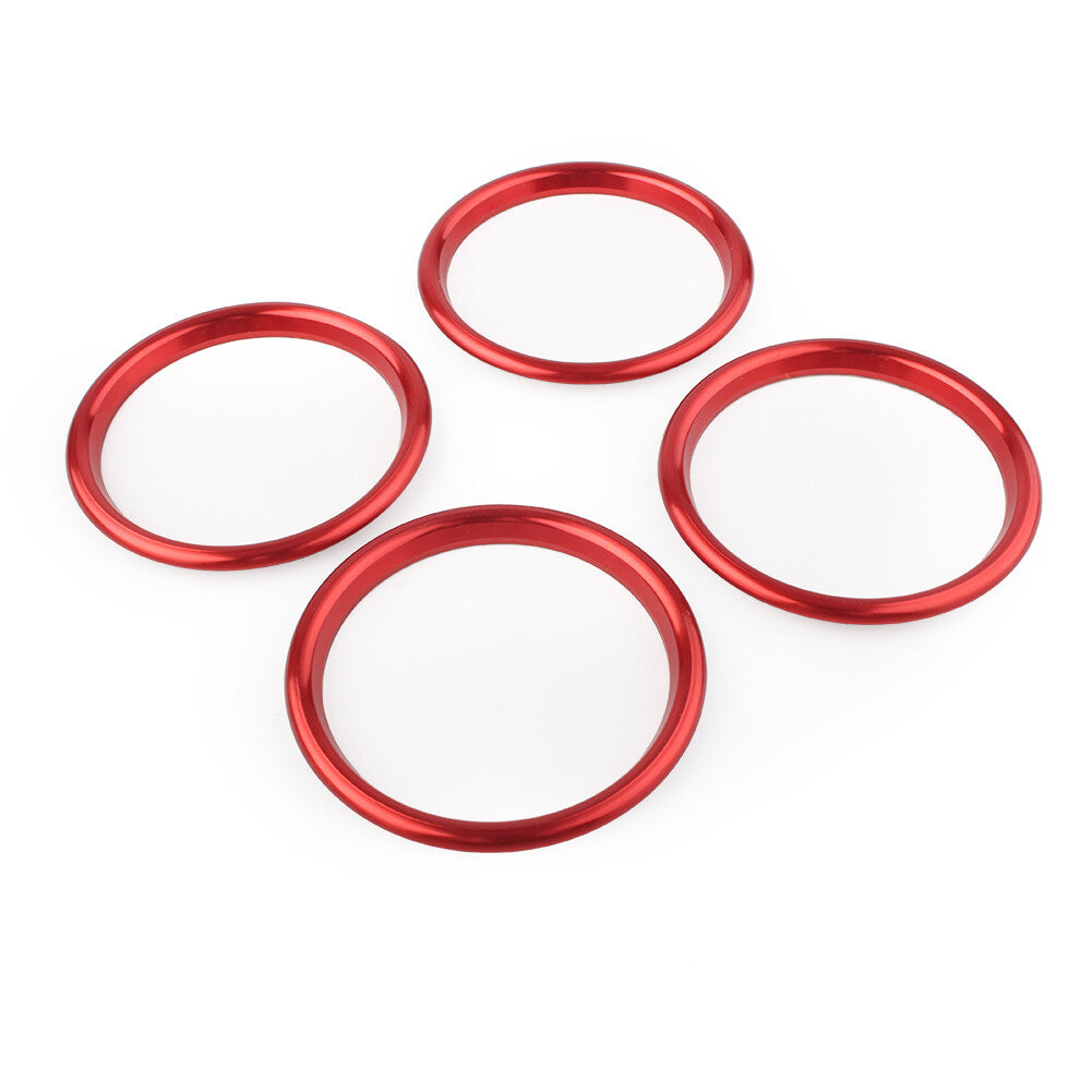 Interior Air Vent Outlet Trame Ring Cover Trim Fit for Audi A3 S3 Q2L 2012-2019 Red