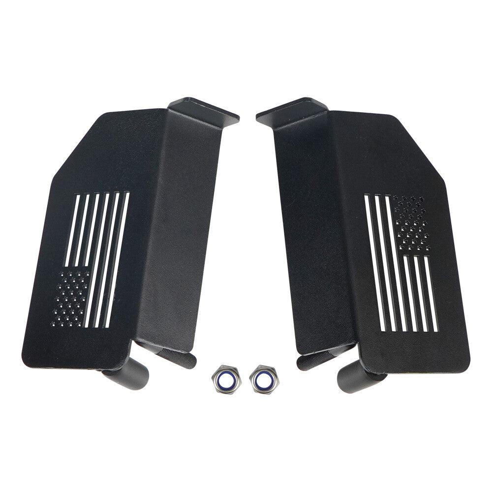 Foot-operated door hinges, rest pedals, foot-operated kick-window for Wrangler JK JL 2007-2024