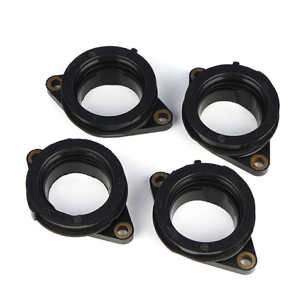 4PCS Carburetor Holder Intake Manifold Boot Adapter for Yamaha YZF-R6 YZF600 R6