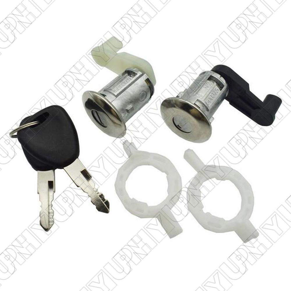 Car Door Lock Barrel Cylinder with Key for Renault for Clio II 7701468981 7701468982