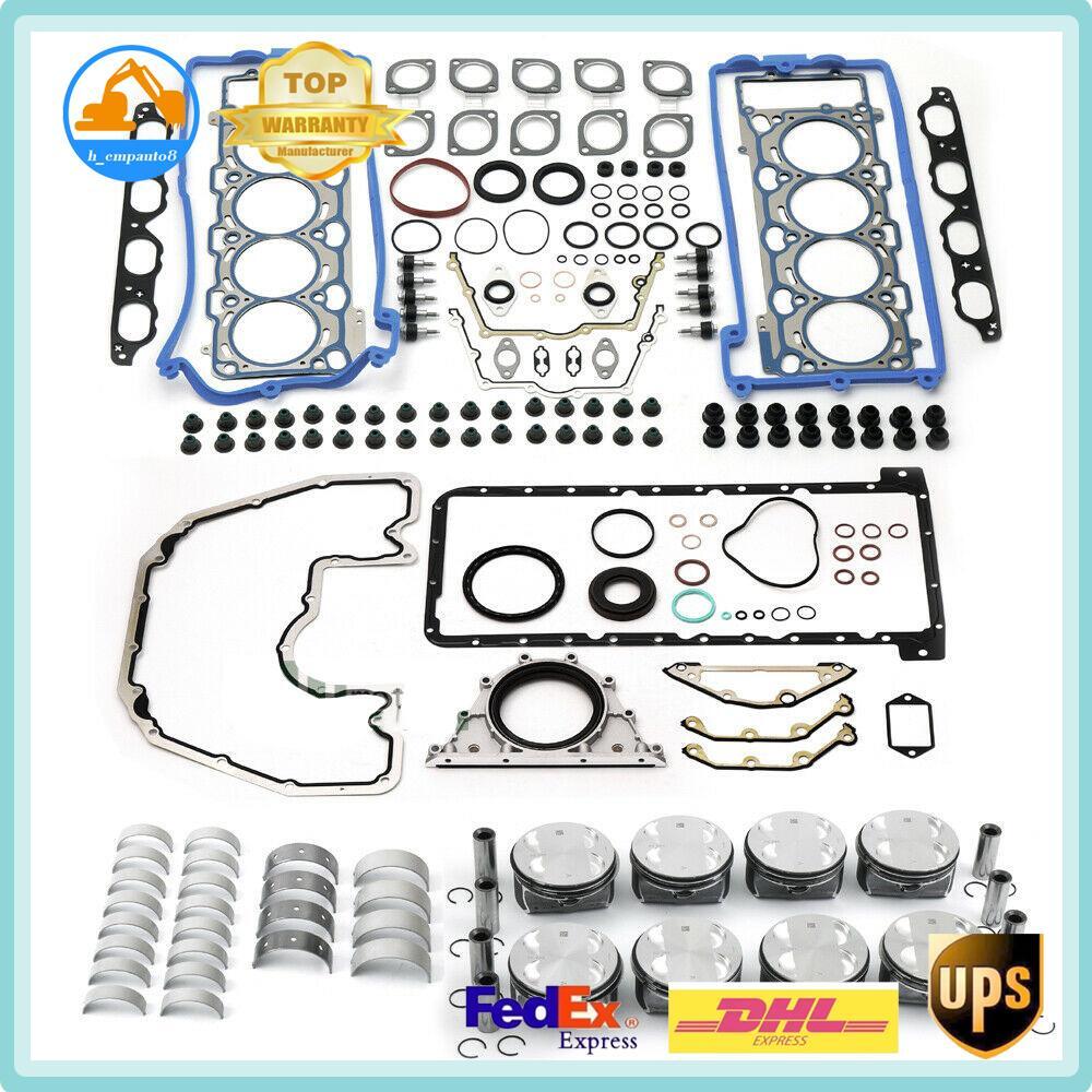 Engine Rebuild Overhaul Pistons Gaskets Kit N62B48 for BMW E63 E66 550i Auto