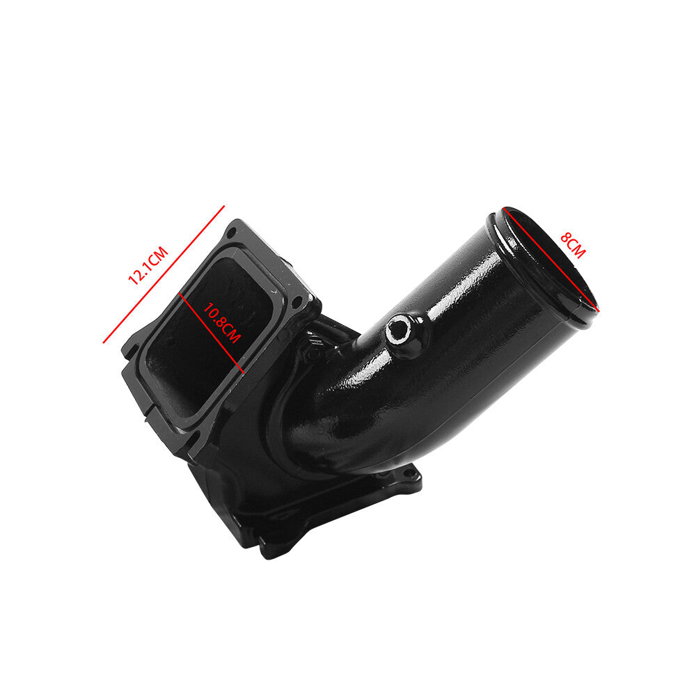 Intercooler Y-Bridge Kit Cold Air Intake for Chevrolet 2006-2010 GM 6.6L Red