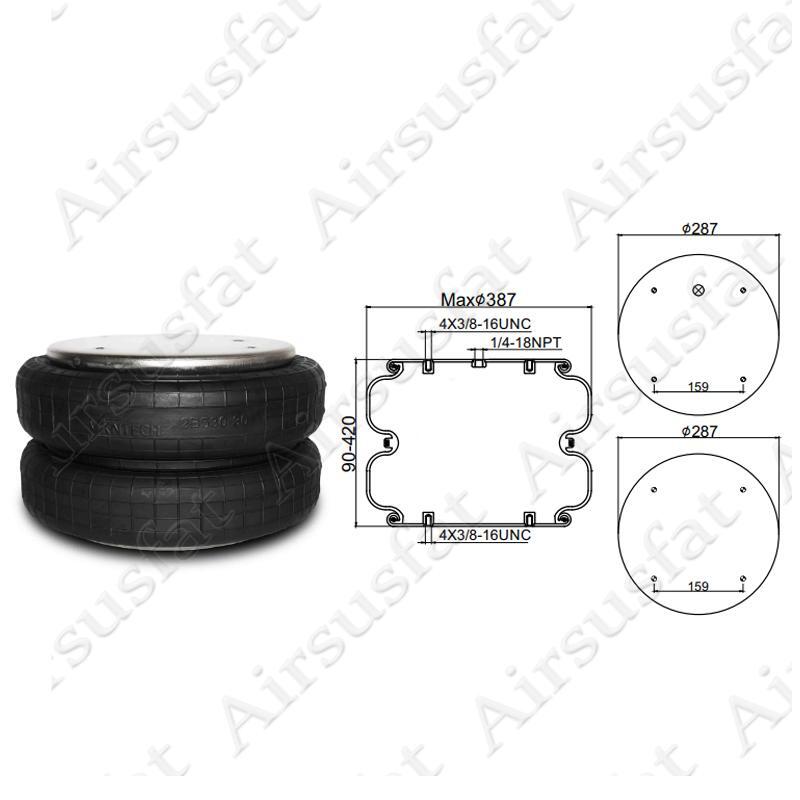 Fit Firestone Contitech Air Suspension Shock Spring Bag Assembly W01-358-6800