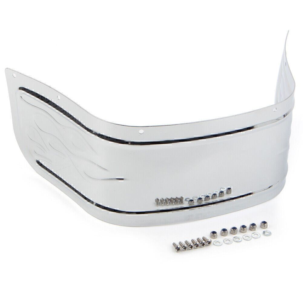Chrome Front Fender Trim Skirt for Harley Touring Electra Glide Softail 1980-13
