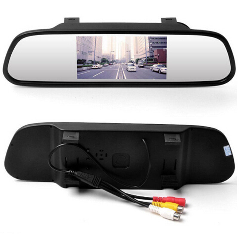 1Pc Car Rear View Parking Mirror 4.3 LCD Video Digital Color Monitor Display