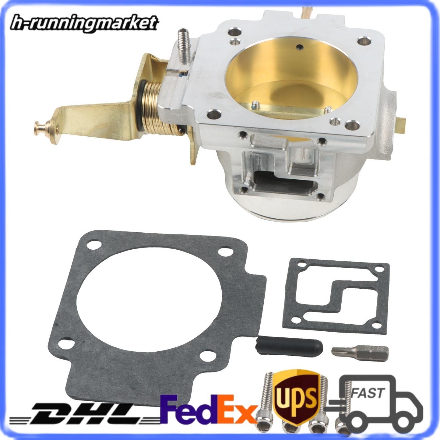 Throttle Body For 1991-2003 for Jeep 4.0L Cherokee for Wrangler 1724 Aluminum