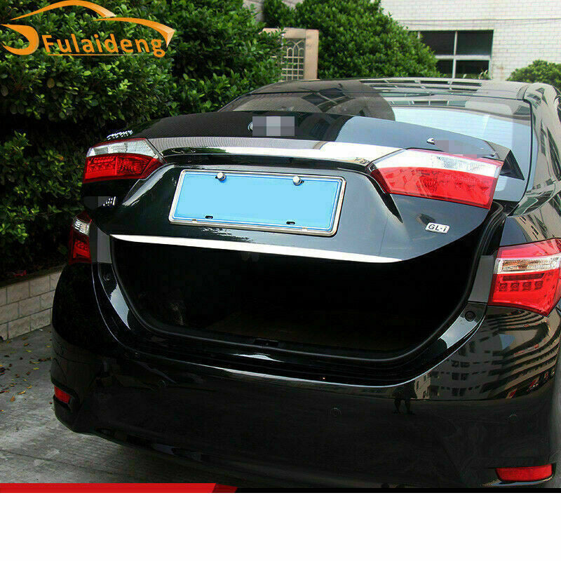 for Toyota for Corolla 2014-2018 CHROME REAR TRUNK TAILGATE REAR DOOR LID STRIP TRIM