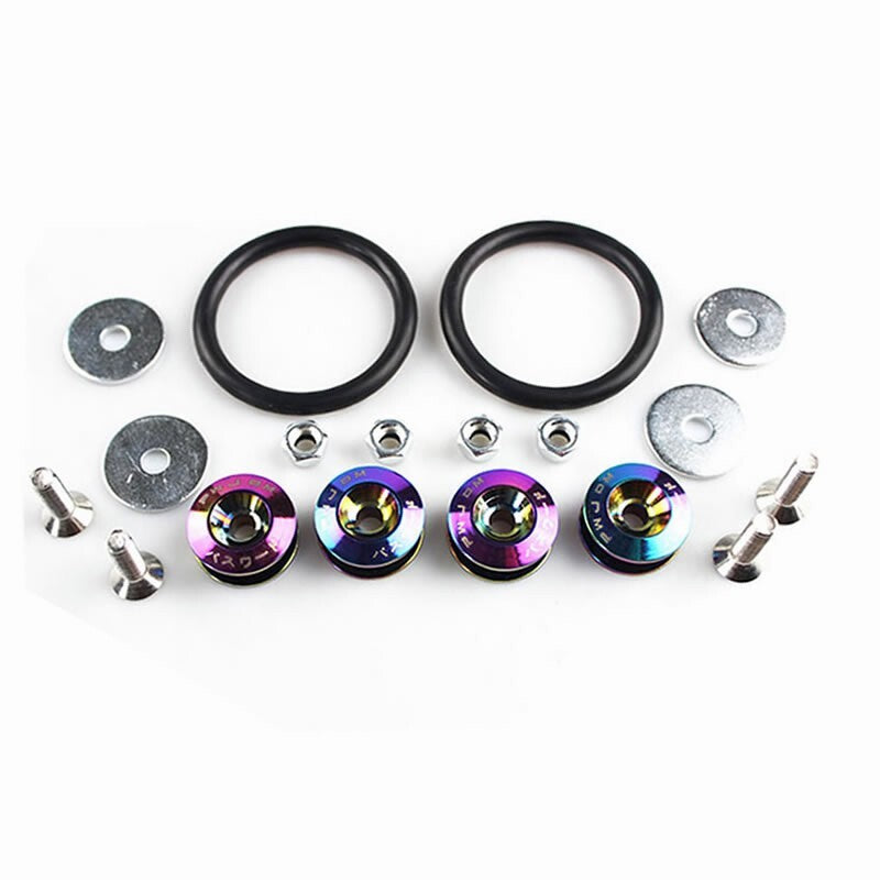 JDM Quick Release Fasteners Car Bumpers Trunk Fender Hatch Lids Kit Neo