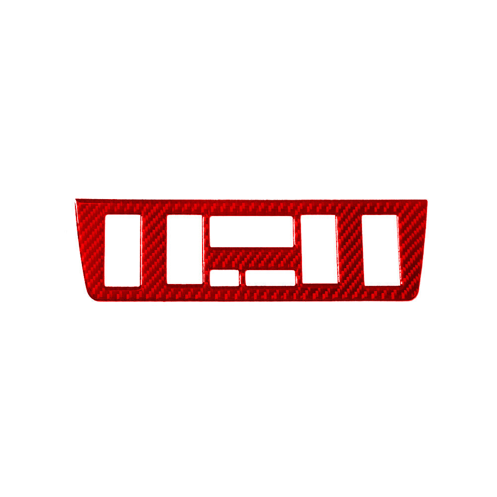 Carbon Fiber Climate Control Panel Trim for BMW X5 2000-2006 Red