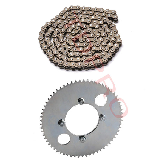 25H 136 Chain + Sprocket 47 49cc for Mini Pit Rocket 4 Off-Road Bike/All-Terrain Bike