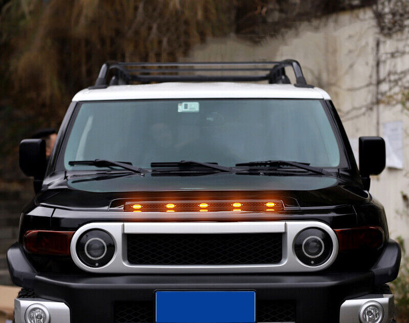 for Toyota FJ Cruiser 2007-2014 LED Vehicles Bonnet Hood Light Bars Decor 5LED