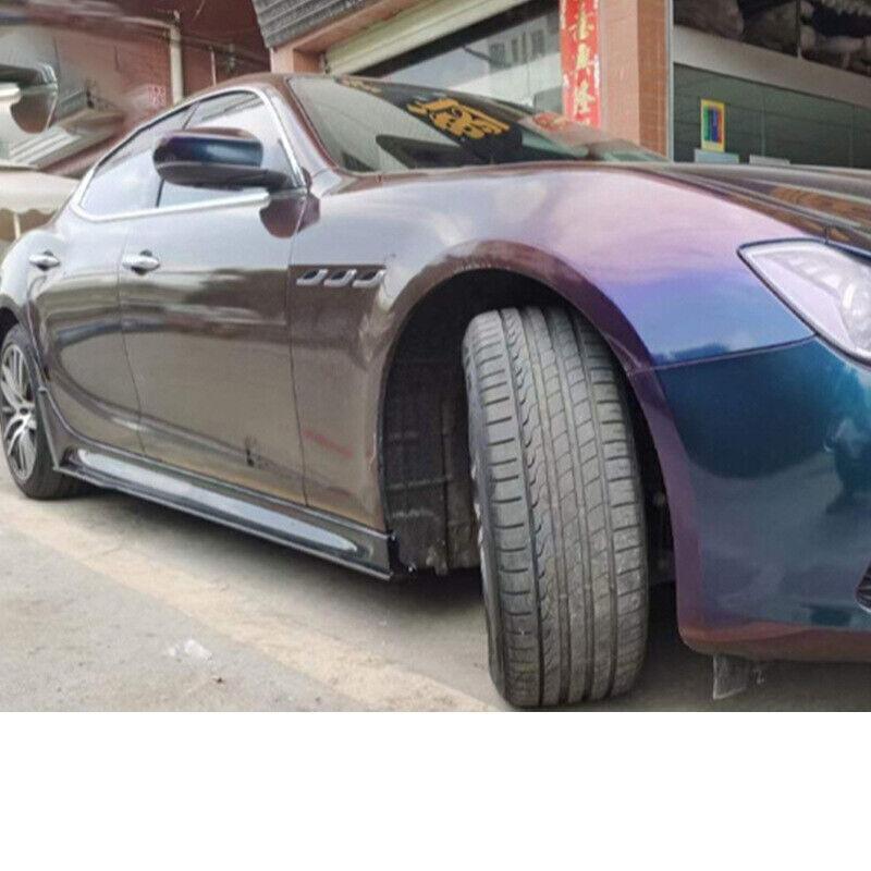 carbon fiber side skirts and side lip trims are suitable for Maserati Ghibli models from 2014 to 2019.
