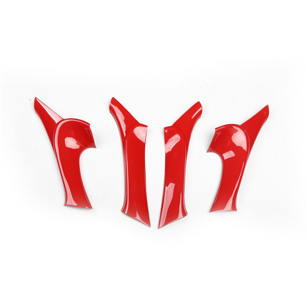 for Lexus IS 2006-20114PCS Bright Red Car Inner Door Handle Lock Cover Trim