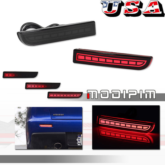 The taillight brake indicator is applicable to 08-17 for Mitsubishi Lancer Evo X 11-12 Outlander.