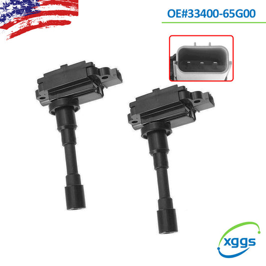 2PCS 33400-65G00 Fits for Suzuki Esteem 99-2001 for SWIFT 2007-17 New Ignition Coil
