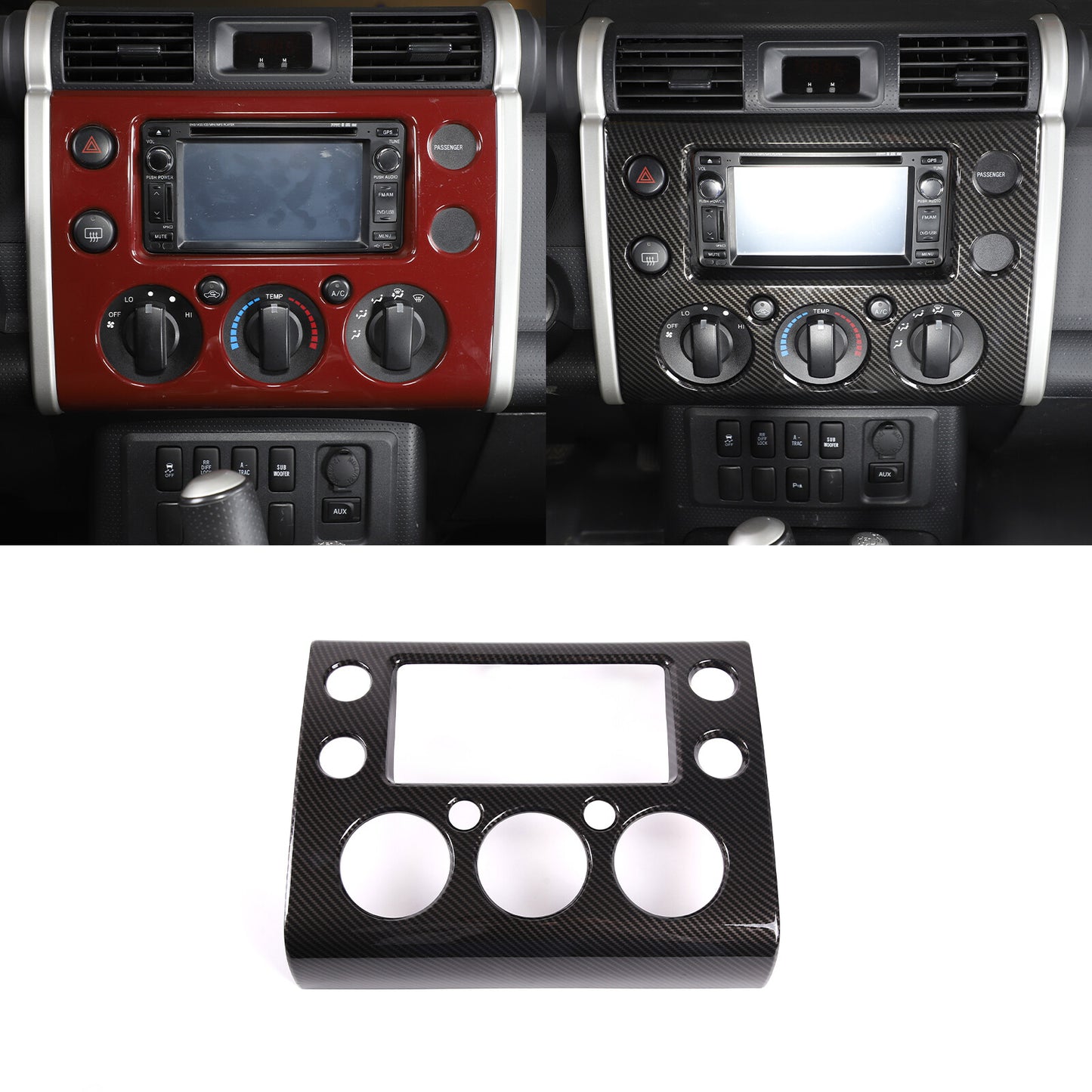 ABS oak wood trim steering wheel frame for Ford Maverick 2022