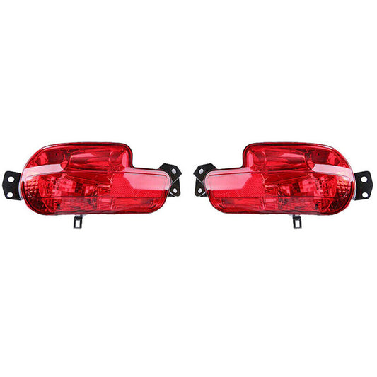 Pair Rear Bumper Reflector Brake Light Without Bulb for Peugeot 408 2009-2012