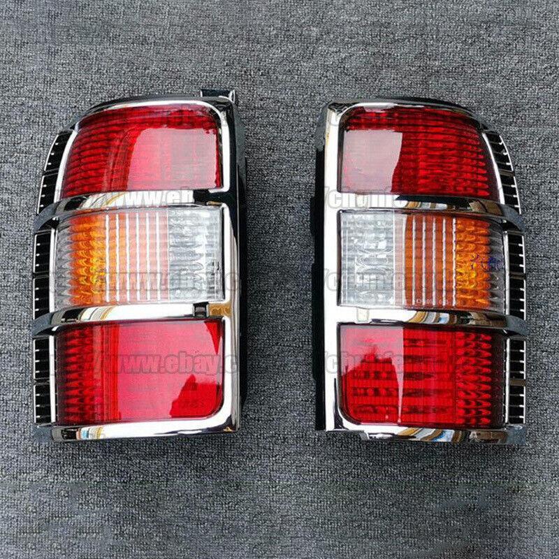 2PCS Rear Lights for MITSUBISHI Pajero V32 V31 Tail Lamp 1991-1999 Red Black
