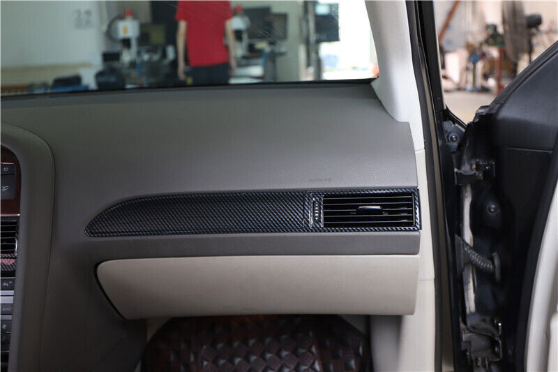 for Audi A6 08-2011 ABS Carbon Fiber Central Console Instrument Strip Cover Trim
