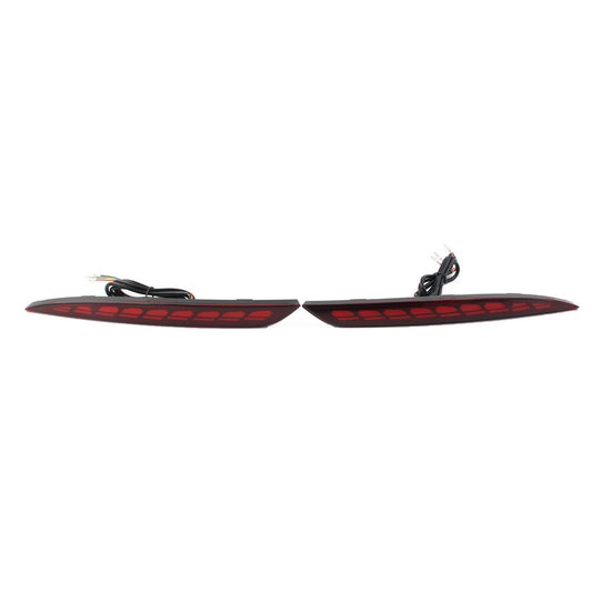 for Tesla for Model Y 20-22 Dragon Scales Style Rear Bumper Fog Lamp Turn Reflector