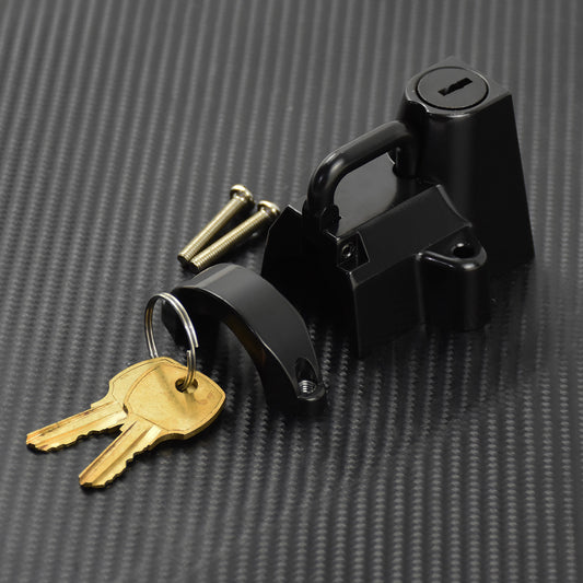 0.875 to 1.25 25-32mm Motorcycle Tube Helmet Lock 2 Keys Fit for Harley Black