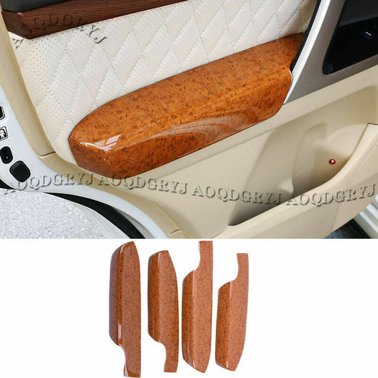 Wood Grain Inner Door Armrest Moulding Cover Trim for Land Cruiser LC200 08-2021