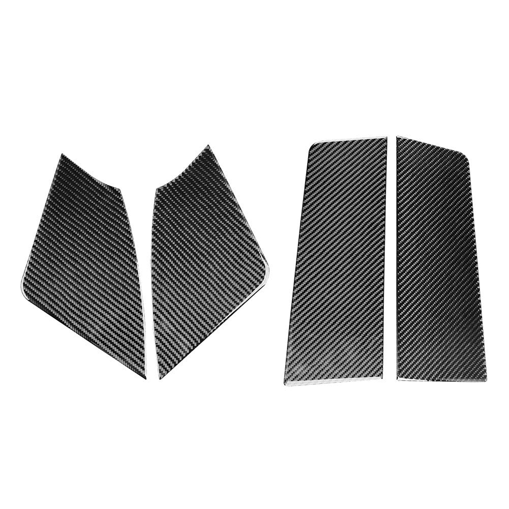 Carbon Fiber Black Door Panel Cover Trim for Subaru WRX STI 2015-2021