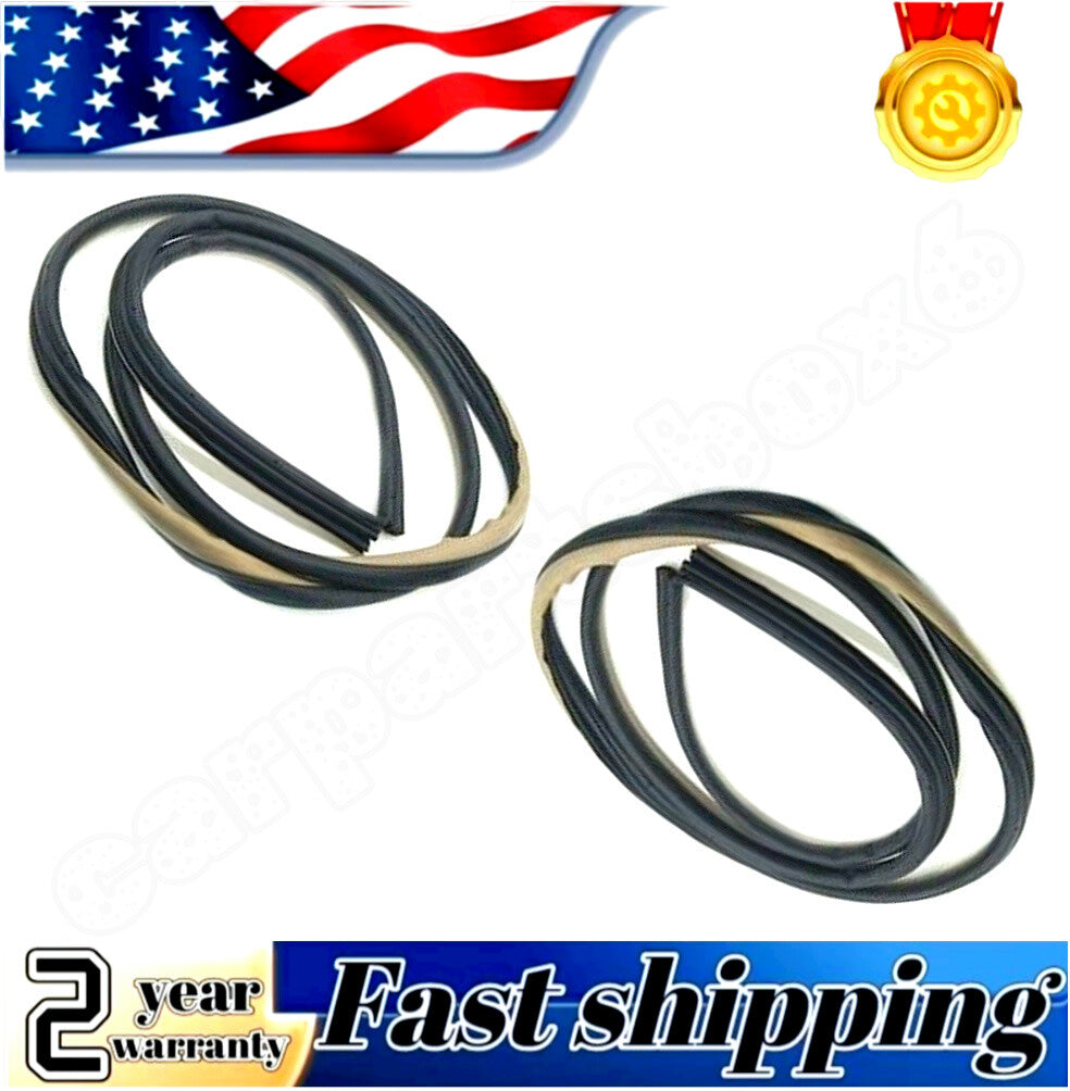 Front R  L door rubber Weatherstrip body sealant for Honda Accord sedan 03-2007