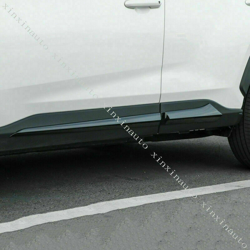 2019-2023 Fit for Toyota RAV4 Glossy Black Side Door Body Molding Cover Trim 4P