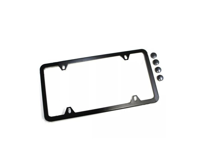 piece car license plate frame cover cap trunk 4-hole black for Genesis
