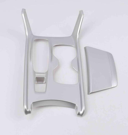 for Honda Accord 2018-2022 Silver ABS Center Console Gear Shift Panel Trim 2Pcs