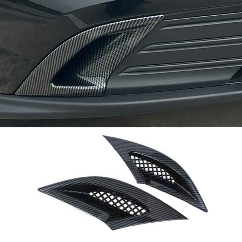 for Honda Accord 2023-2024 Carbon Fiber Look Front Fog Light Lamp Cover Trim 2X