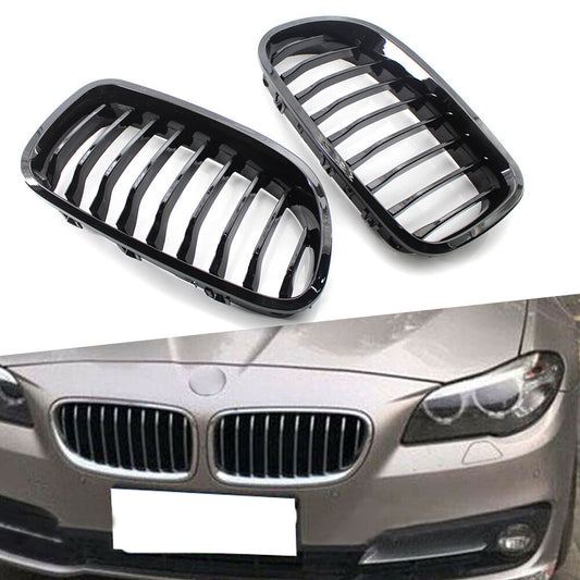 Gloss Black Front Kidney Grille Grill Painted 2010-2016 for BMW Sedan F10 F11 M5
