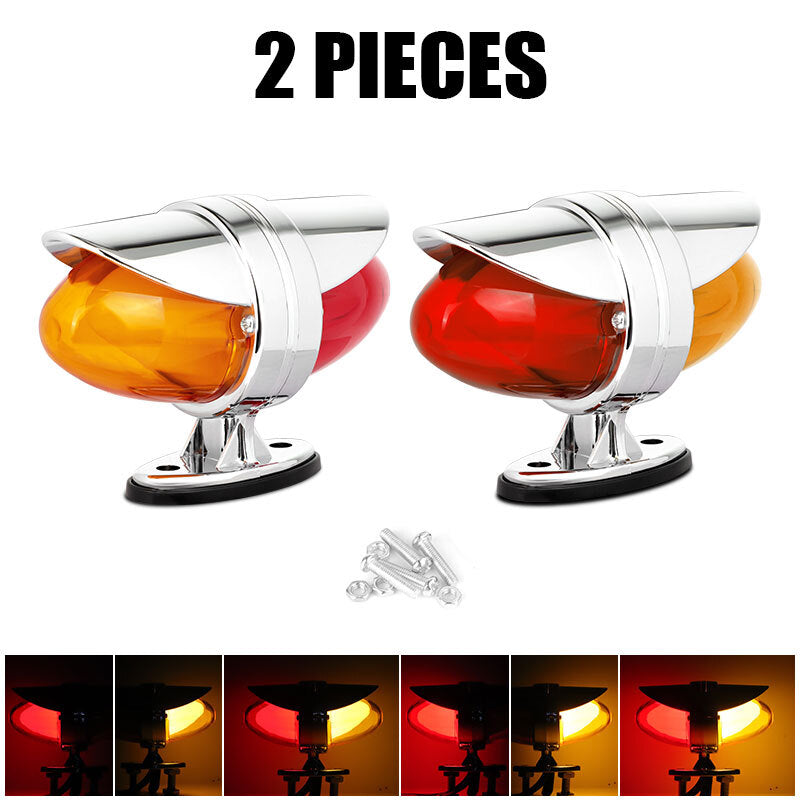 2x 36 LED Double Face Side Marker Lamp for Mini Pedestal Light Truck Trailer Lorry
