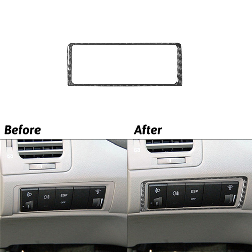 Carbon Fiber Interior Headlight Control Cover Trim for Hyundai Azera 2006-2011