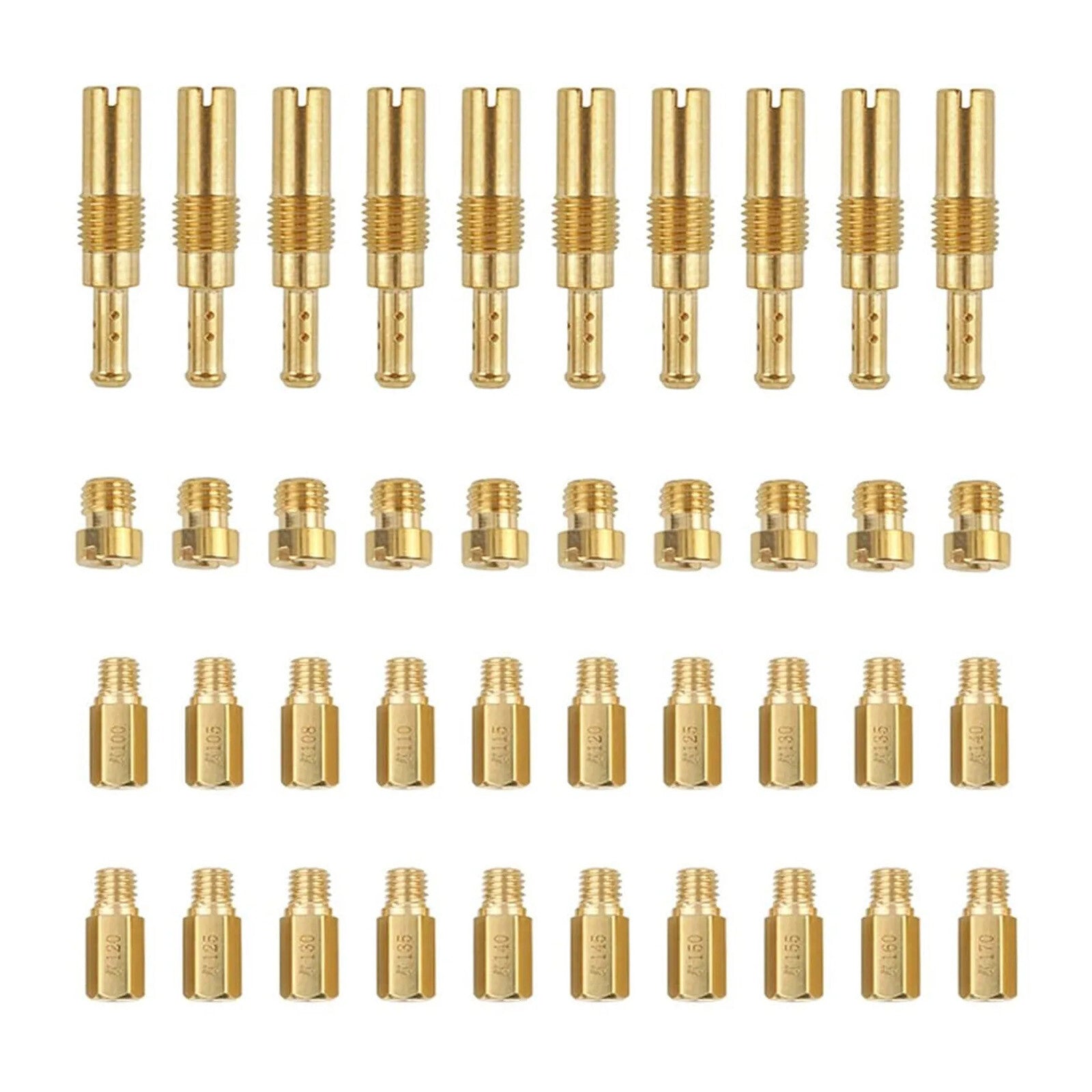 40x Carburetor Main Slow Pilot Jets Kit For Keihin CV CVK CVVD FCR PWK VA Reapir