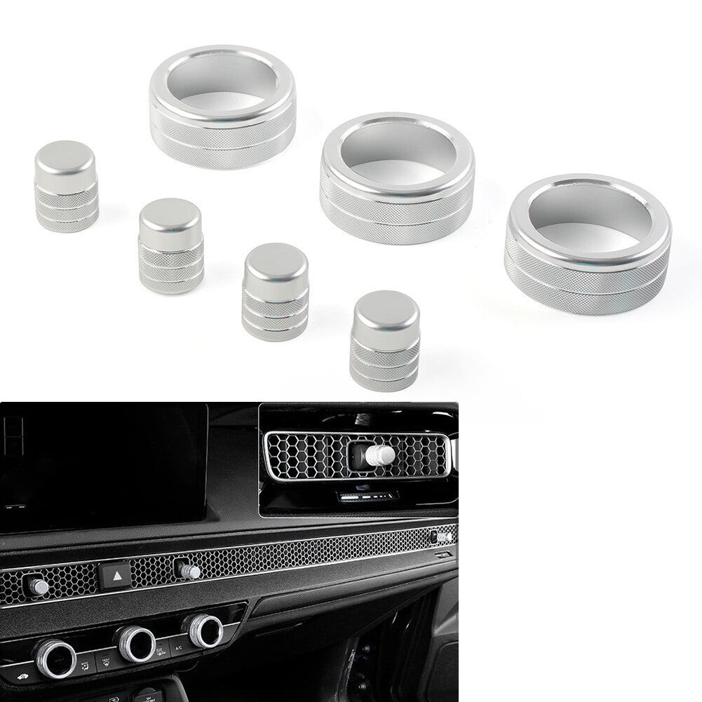 for Honda for Civic 11th 2022+ Fit CRV Central Control Switch Knob Ring Cover Trim