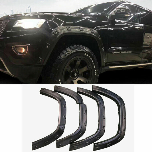 6X for Jeep Grand Cherokee 2011-21 Black Fender Flares Wheel Arche Wide body Kit