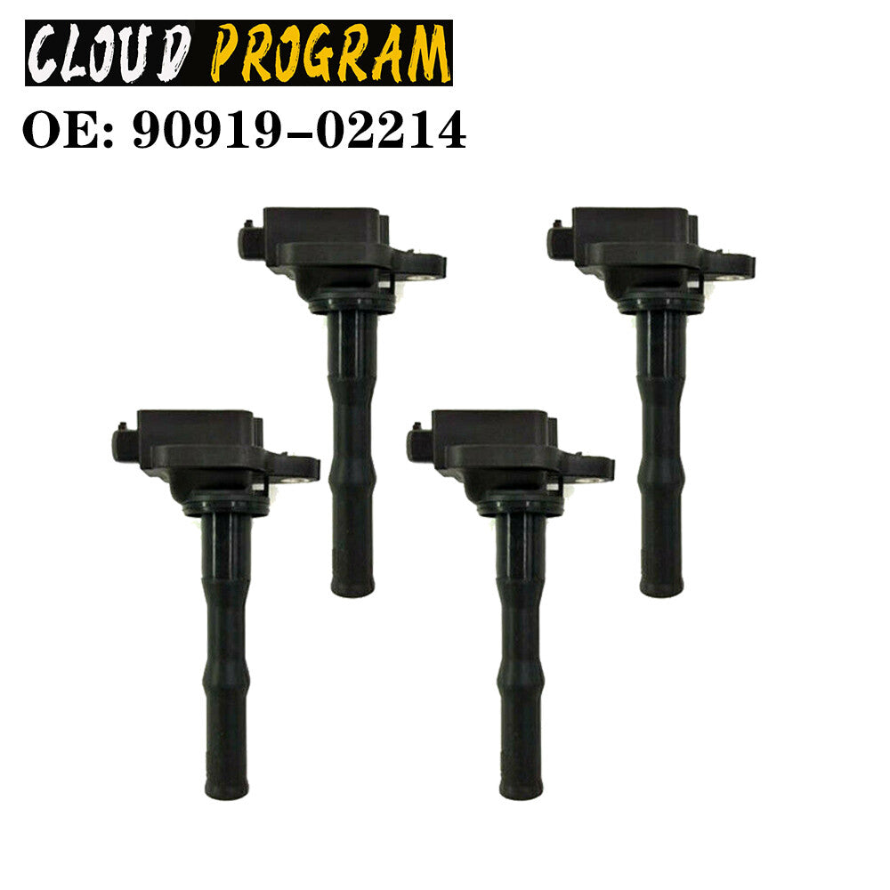 4 Ignition Coils 90919-02214 for Toyota for Camry and for Lexus ES300 1993-1996 3.0L V6