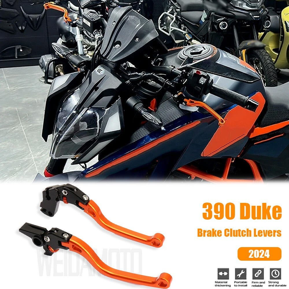 New Adjustable Motorcycle Handle Brake Clutch Levers For 390 Duke 390Duke 2024