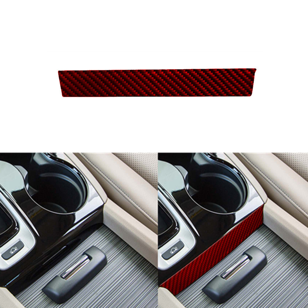 Red Carbon Fiber Gear Shift Below Cover Trim for Honda Ridgeline Pilot 2017-2020