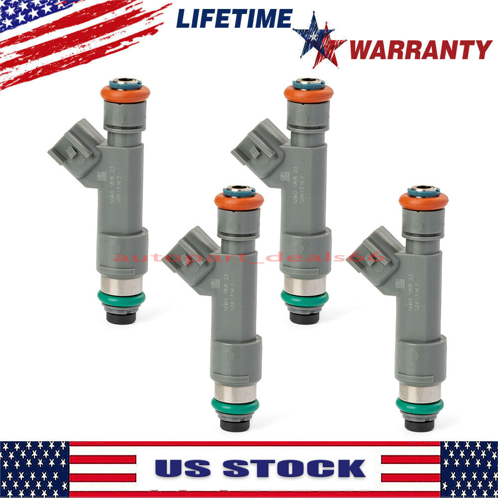 4x 12613163 fuel injectors are suitable for Chevrolet 2009-2011 HHR and 2010-2012 Malibu 2.2L and 2.4L models.